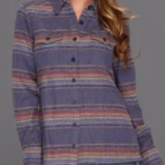 Patagonia Fjord Light Purple Button Down Organic Cotton Shirt Size 12 - Picture 1 of 7